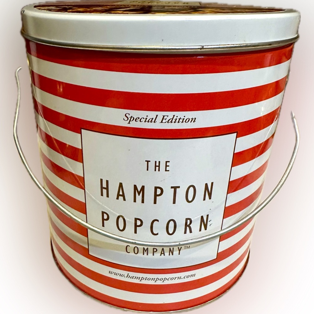 COLLECTIBLE SPECIAL EDITION HAMPTON POPCORN COMPANY TIN ONE GALLON PAINT CAN EXP